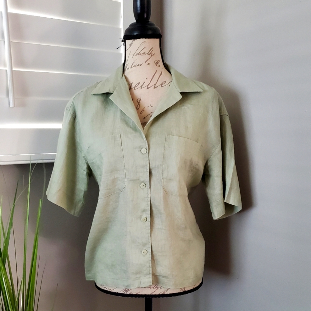 Olive green blouse
